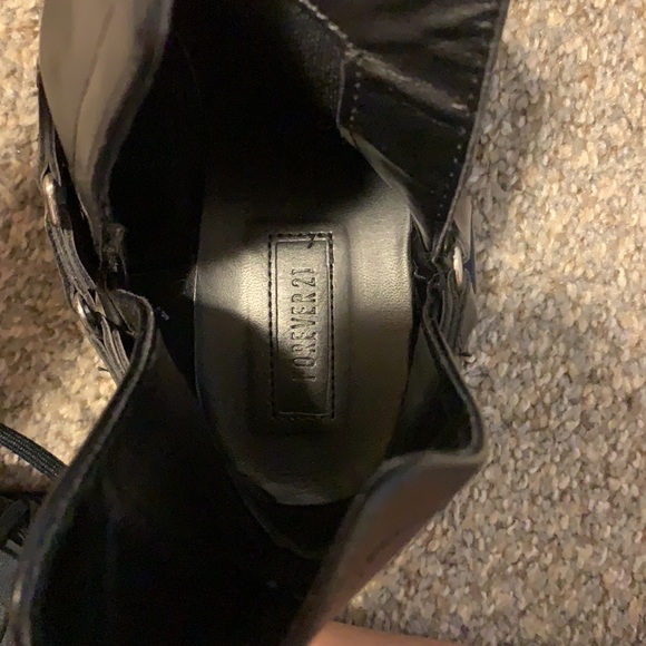 Black biker booties - Picture 4 of 6